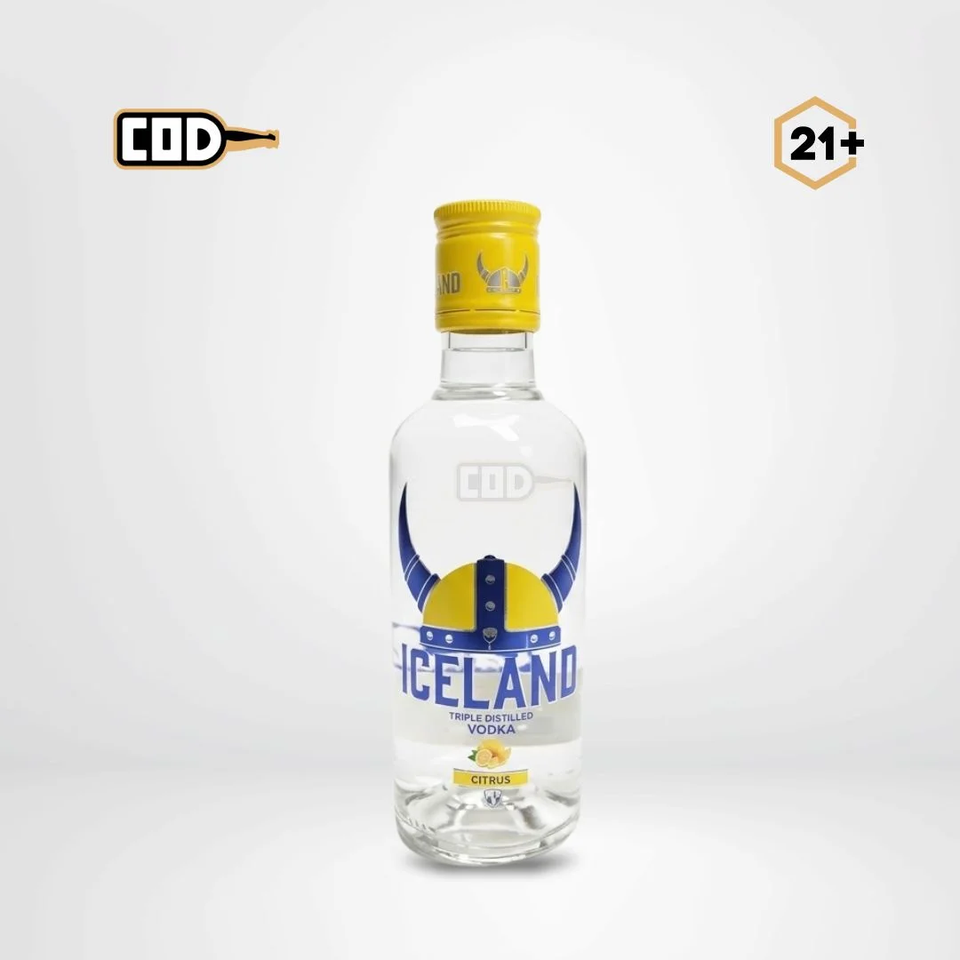 Iceland Vodka Citrus 250ml Original Sealed Bottle - City of Drinks Iceland Vodka Citrus 250ml - Minuman Vodka Original Resmi | City of Drinks
